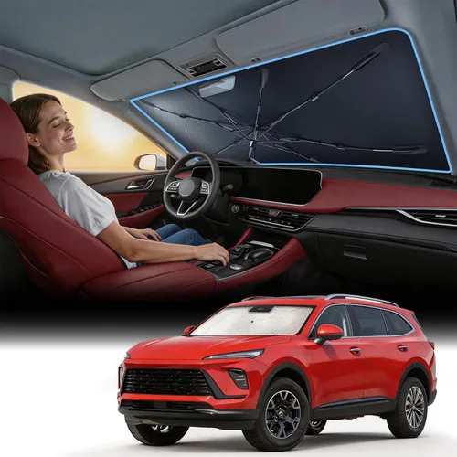 Miniatura 80 de Nmoiss [Escudo térmico con revestimiento de vinilo] Parasol para parabrisas personalizado para Mazda 3, protege el automóvil de los rayos solares