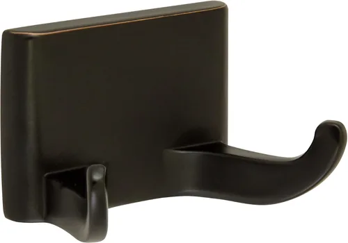 Miniatura 31 de Design House 544593 Millbridge Gancho Doble para Batas Resistente de Montaje en Pared Hardware de Baño Negro Mate