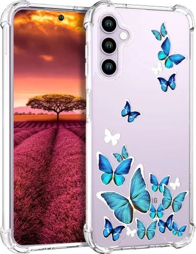 Miniatura 28 de Compatible con Samsung Galaxy S23 - Funda transparente para mujeres y niñas, diseño transparente (formas geométricas de arte abstracto)