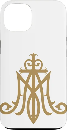 Miniatura 6 de Funda católica con monograma para iPhone 15 Virgin Mary Insignia Ave Maria