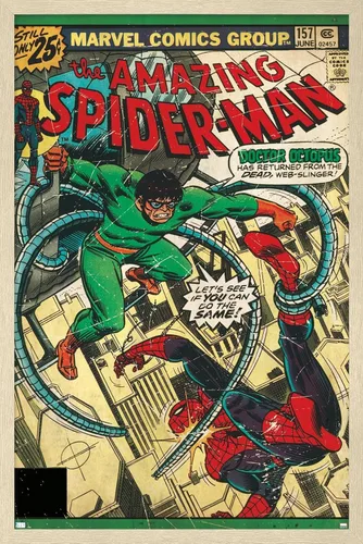 Miniatura 12 de Marvel Comics Spider-Man - Póster de pared Amazing Spider-Man #157, 34 pulgadas de largo x 22.4 pulgadas de ancho, versión premium sin marco