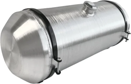 Miniatura 2 de JSD Tanque de gas redondo de aluminio hilado de 14.5 galones de 12 x 30 pulgadas con soporte central de llenado 3/8 pulgadas NPT salida para camión