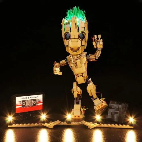 Miniatura 5 de VONADO Kit de luces LED versión musical DIY luces de decoración compatibles con Lego 76217 (sin modelo Lego)