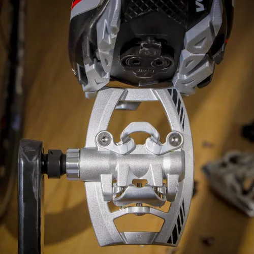 Miniatura 6 de Venzo Plataforma de doble función multiusos compatible con Shimano SPD bicicleta de montaña con pedales sellados sin clipless – plataforma dual