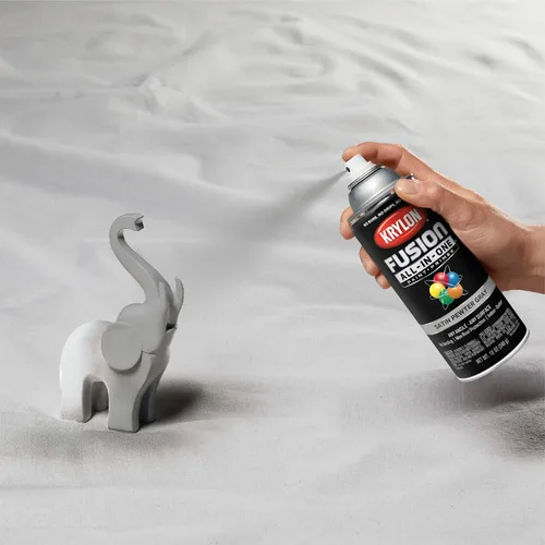 Miniatura 306 de Krylon Fusion - Pintura en aerosol adhesiva todo en uno para uso en interiores y exteriores, 12 onzas, aluminio