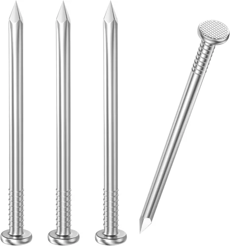 Miniatura 9 de VGBUY 360 piezas de clavos de hardware de acero inoxidable, clavos de cabeza plana de 1-1/2 pulgadas para colgar cuadros, clavos para colgar Plateado