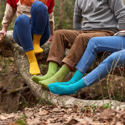 Miniatura 5 de GoWith 4-5 pares de calcetines unisex naturales 97% algodón, cómodos, cómodos, transpirables, sin costuras, calcetines casuales para hombres