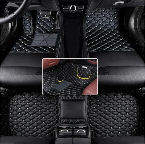 Miniatura 9 de Tapetes de suelo de automóvil compatibles con el 99 % de los sedán, SUV, deportivos, cobertura completa, compatible con hombres y mujeres, Negro