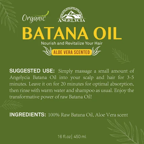 Miniatura 8 de ANGELYCIA Aceite de batana crudo para el crecimiento del cabello y estimulador del cuero cabelludo - Aceite para el cabello 100% puro de Honduras