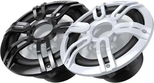Pioneer CAR TSME100WS Single 10 pulgadas 900 vatios de potencia máxima, clasificación IPX7, diseño de rejilla deportiva, subwoofer marino, rejillas