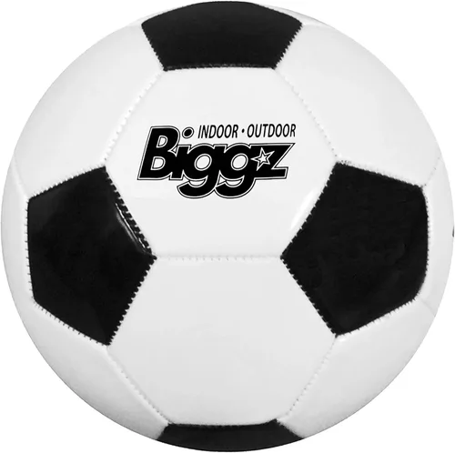 Miniatura 2 de Biggz Paquete de 50 pelotas de fútbol clásicas de primera calidad tamaño 5 con bomba de mano de pelota