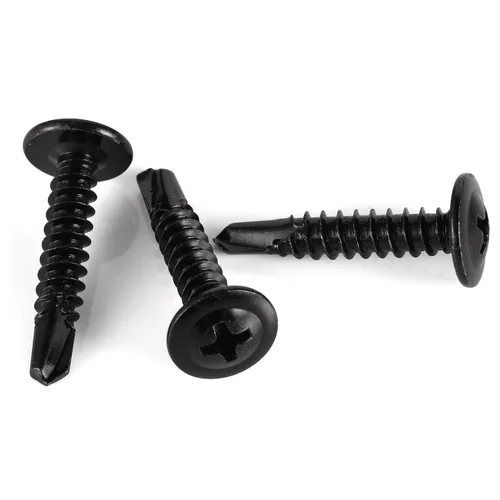 Miniatura 7 de Mellewell Tornillos autoperforantes de cabeza de oblea #8 x 1, tornillos de madera, tornillos de chapa autorroscantes rápidos de cabeza de truss