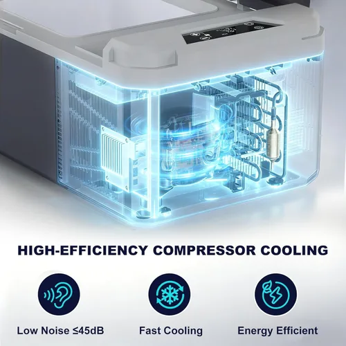Miniatura 5 de SubSun Enfriador eléctrico de 15 L, refrigerador de 12 voltios, congelador portátil 12 V/24 V CC 110-240 V CA, refrigerador de coche para automóvil