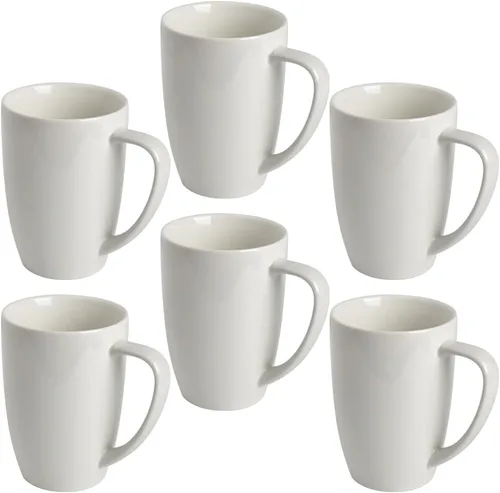 Miniatura 15 de homEdge Juego de tazas de porcelana, taza de 16 onzas para té, latte, moca, chocolate caliente, juego de 6, colores surtidos