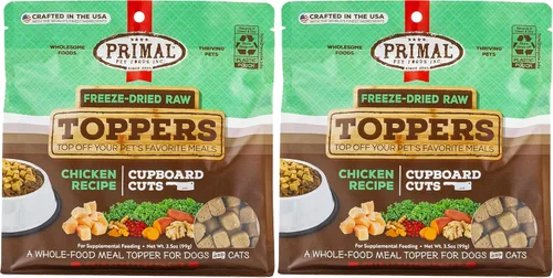 Miniatura 9 de Complementos de Comida para Perros y Gatos Primal, Cupboard Cuts, Mezcladores de Comidas Sin Granos con Probióticos, Golosinas Crudas Liofilizadas