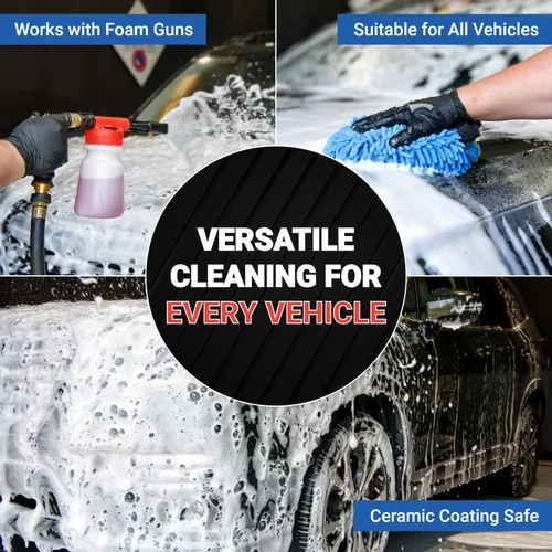 Miniatura 3 de AIM Chemicals - Champú de auto con fórmula de alta espuma, champú profesional para lavado de autos compatible con revestimientos de cerámica, ideal