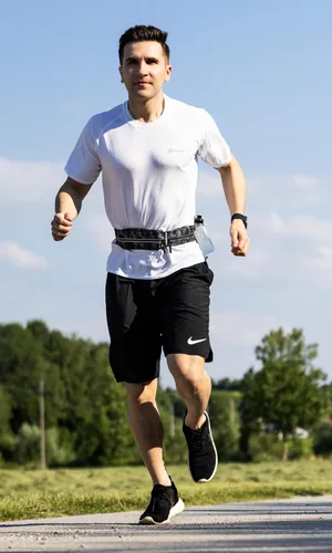 Miniatura 3 de Cinturón de correr Fitgriff® para hombres y mujeres - Bolso de jogging seguro para teléfono, llaves y elementos esenciales - Para todos los camo