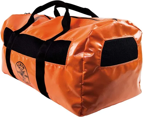 Miniatura 6 de Klein Tools Bolsa de lona 5216V, resistente al agua, con paneles de malla y agujeros de drenaje, se puede llevar como una mochila