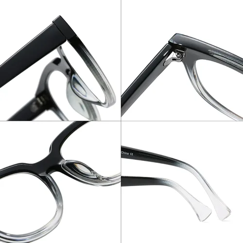 Miniatura 2 de Bevi Lentes de bloqueo de luz azul, elegantes anteojos de lectura para hombres y mujeres Gris (Gradient Grey)
