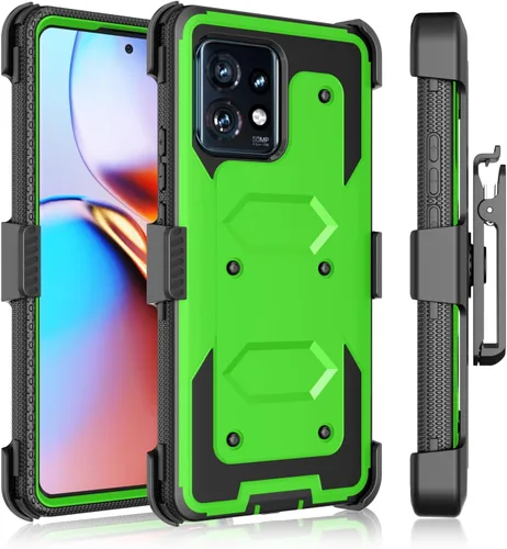 Miniatura 7 de Funda para Moto Edge Plus 2023, para Motorola Edge+ (2023) 5G UW, funda con clip para cinturón de cuerpo completo, protección de grado militar, a
