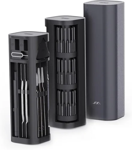 JIMIHOME Juego de destornilladores de precisión de 56 piezas, incluye 42 puntas, kit de destornilladores con funda de transporte de acero aleado,