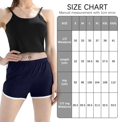 Miniatura 2 de URATOT Cotton Sports Shorts Women Summer Breathable Pants Dolphin Workout Shorts for Yoga Cycling Hiking, Pack of 7
