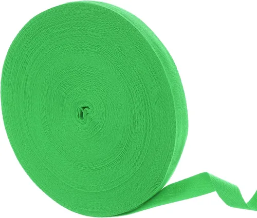 Miniatura 28 de uxcell Cinta de sarga de algodón de 50 yardas, cinta de espiga de 3/8 pulgadas para coser ropa, manualidades (azul)