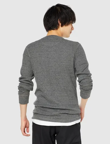 Miniatura 3 de Tienda Essentials - Camisa de manga larga con ajuste regular de punto de gofre para hombre