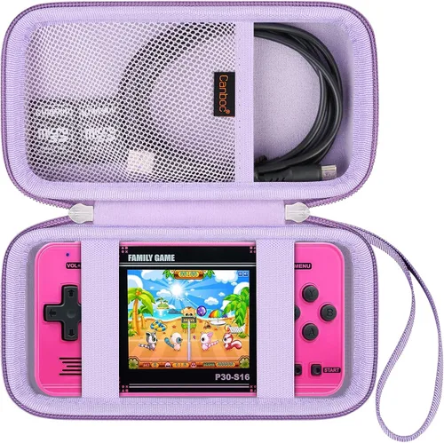 Miniatura 8 de Canboc Carrying Case for WELLST·G Handheld Game -Preloaded 220 Retro Video Games/ My Arcade Atari Pocket Player Pro Game Console, Mesh Pocket fits