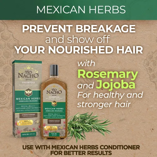 Miniatura 5 de Tio Nacho Paquete de cuidado del cabello familiar: Royal Baby Hair and Body Shampoo, champú mexicano de hierbas, champú antipérdida de cabello
