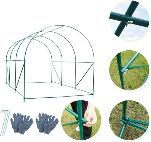 Miniatura 5 de Invernadero al aire libre con puerta mosquitera, exterior resistente, casa verde para plantas de jardín, protección UV, termostática, impermeable