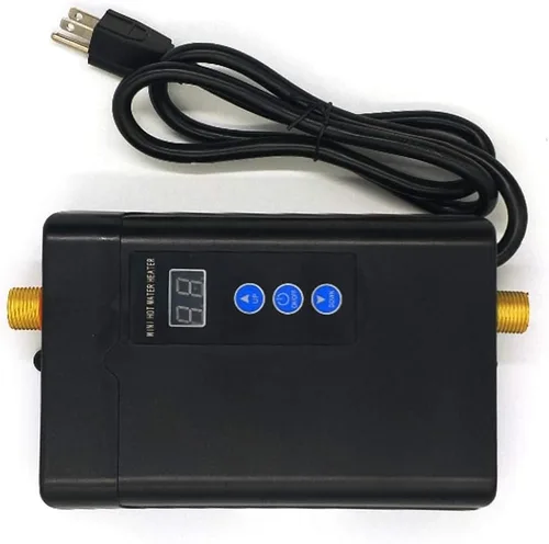 Miniatura 8 de Calentador de agua caliente instantáneo eléctrico de 110 V 3 KW, calentador de agua a pedido sin tanque con Rem0te Contr0l, frecuencia variable