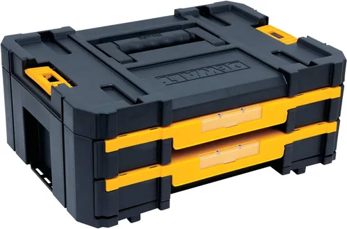 Miniatura 3 de DEWALT TSTAK - Organizador de almacenamiento de herramientas con cajones dobles, soporta hasta 16.5 libras (DWST17804) (paquete de 4)