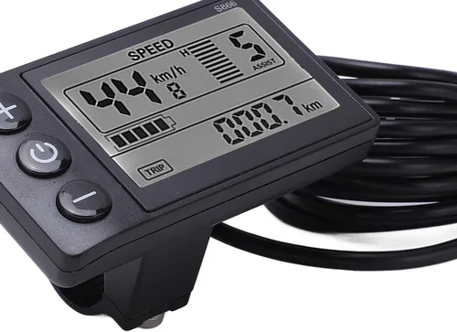 Miniatura 6 de Goshyda S866 - Computadora para bicicleta, medidor LCD con pantalla eléctrica, panel de control de scooter eléctrico de 24 V, 36 V, 48 V