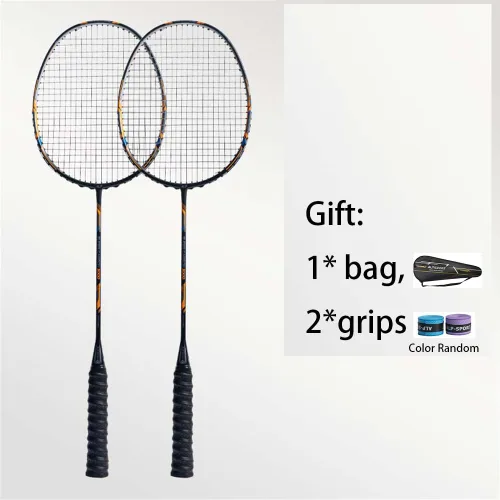 Miniatura 2 de Raqueta de bádminton de fibra de carbono 10U GJ 1.83 oz ultra ligera máxima 38 libras profesional principiante