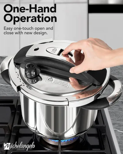Miniatura 3 de MICHELANGELO Olla a presión de acero inoxidable, 6L