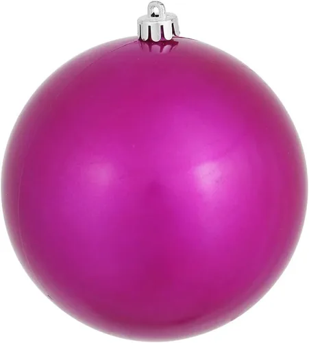 Miniatura 48 de Vickerman Adorno de bola de Navidad inastillable con acabado de lentejuelas con tapa perforada, 6 por bolsa, 4 pulgadas, color negro