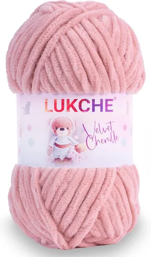 Miniatura 48 de Hilado de chenilla de terciopelo para amigurumi y punto de crochet súper voluminoso 100 gr (69,0 m) (Grosor del hilo 8 mm) (Verde espárrago) 1
