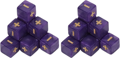 Syrisora Juego de dados de 0.630 in para cálculo de matemáticas, signo menos, más juguetes para niños, suministros de enseñanza para el aula ()