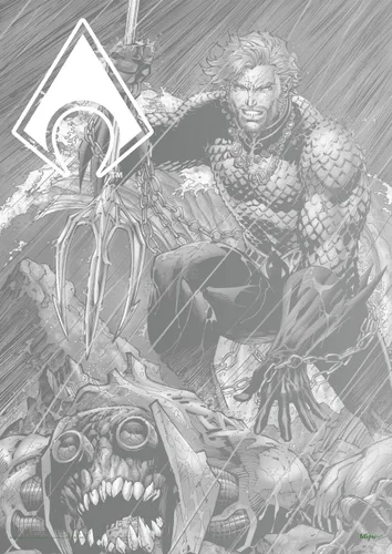 Miniatura 23 de MIGHTYPRINT DC Comics - Liga de la Justicia - Volumen #2 - Cosmos - Arte de portada variante de cómic - Arte de pared duradero de 17 x 24 pulgadas