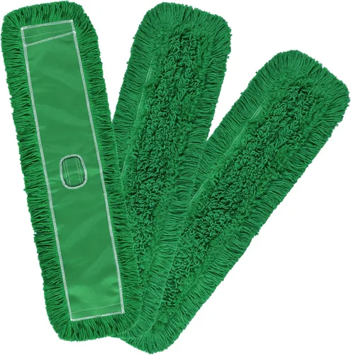 Miniatura 40 de Matthew Cleaning - Cabezales de repuesto lavables de algodón de resistencia industrial de 24 pulgadas para uso residencial y comercial, ajuste a Azul