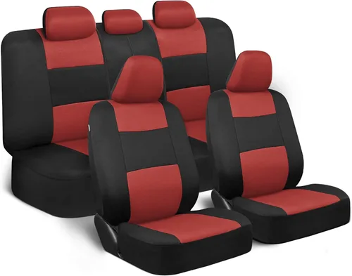Miniatura 25 de BDK PolyPro Juego de 2 Fundas de Asientos Delanteros de Automóvil en Beige/Negro - Fundas de Asientos Delanteros para Automóviles, Camiones