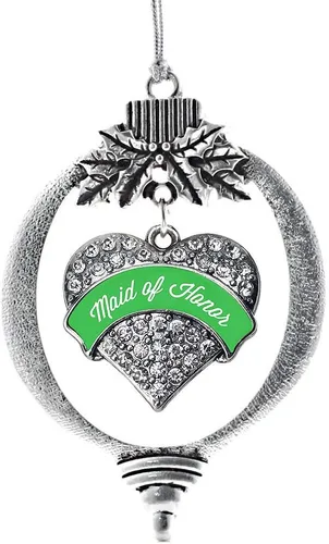 Miniatura 72 de Inspired Silver - Adorno con dije de hermana gemela - Adornos navideños de plata con circonitas cúbicas
