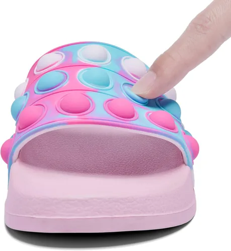 Miniatura 4 de Engtoy Sandalias para niños y niñas, unisex, ligeras, antideslizantes, puntera abierta, cómodas, para ducha, playa, divertidas sandalias