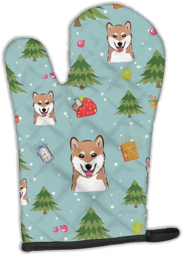 Miniatura 122 de Caroline's Treasures BB4020OVMT Dog House Collection Border Collie - Guante de horno grueso resistente al calor para sartenes calientes y horno