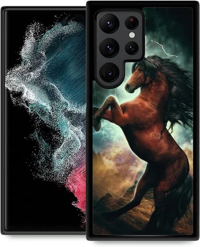 Miniatura 16 de ZHEGAILIAN Funda compatible con Samsung Galaxy S22 Ultra, diseño de patrón de policarbonato duro, antideslizante, absorción de golpes, funda Cerebro