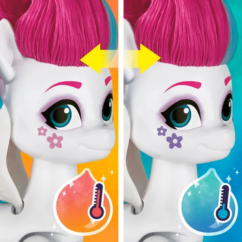 Miniatura 7 de My Little Pony Toys Zipp Storm Style of The Day, muñecas de peinado de 5 pulgadas con moda, juguetes para niñas y niños de 5 años