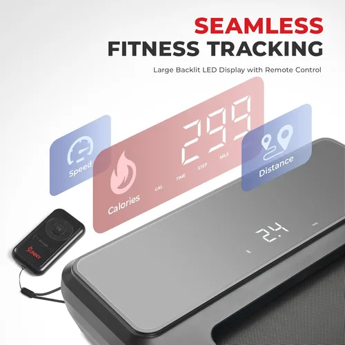 Miniatura 6 de Sunny Health & Fitness Treadpad® Treadmill with 6-Level Auto Incline & Exclusive SunnyFit® App Enhanced Bluetooth Connectivity