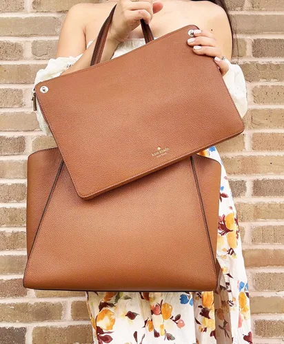 Miniatura 3 de Kate Spade Brim Bolso grande de cuero con funda desmontable para portátil