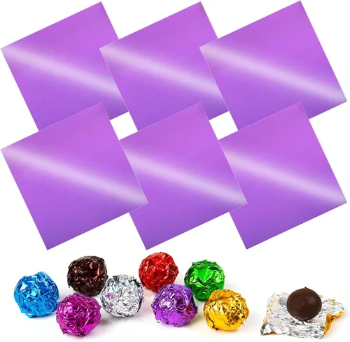 Miniatura 23 de Envolturas de caramelo de papel de aluminio – Papel de regalo de chocolate, 300 piezas, envoltorio de barra de chocolate casera, embalaje